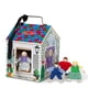 thumbnail image 1 of Melissa & Doug Casa de muñecas con timbre de madera para llevar: sonidos de timbre, llaves, 4 muñecas de madera articuladas Casa de muñecas portátil, casa con timbre para niños a partir de 3 años, 1 of 5