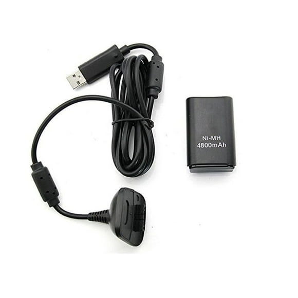 Cargador Kit Carga Y Juega Store Line Negro Para Control Xbox 360