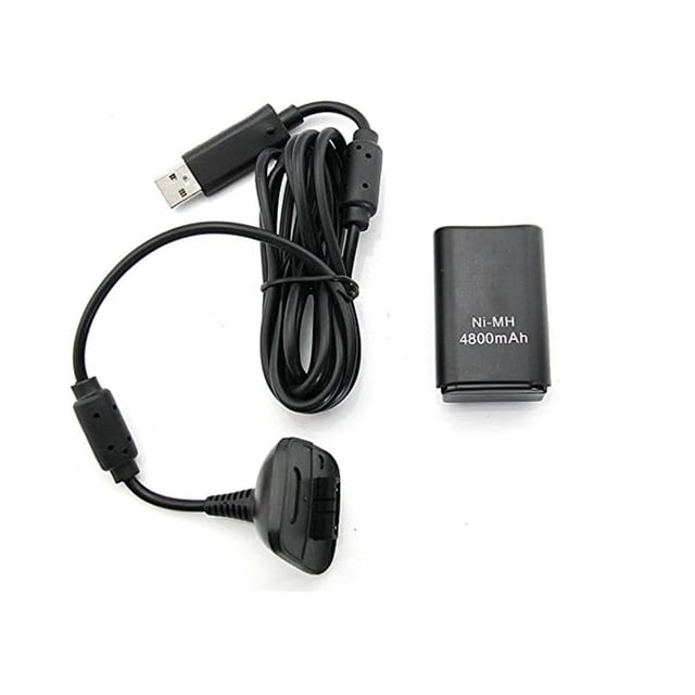 Cargador Kit Carga Y Juega Store Line Negro Para Control Xbox 360
