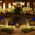 thumbnail image 4 of HESHENG Net Mesh Fairy String Decorative Lights, 200LED Outdoor Waterproof Net Lights with 8 Lighting Modes for Christmas Wedding Party Holiday Decor (9.8ft x 6.5ft, Warm White), 4 of 13