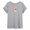 HEATHER GREY, variant on - Rainbow - Juniors Oversized Graphic T-Shirt