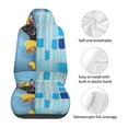 thumbnail image 5 of Sikiie Prague Ratter Dog in Bathtub Car Seat Protector 2 Pack Car Seat Cushion Mat, Car Seat Covers for SUV, Truck, Van, 5 of 7