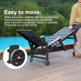 thumbnail image 3 of CQSXDA Pool Lounge Chair in with Adjustable Backrest Fits All Outdoor Spaces Holds Up to 360 LBS，Black, 3 of 13