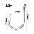 thumbnail image 1 of 2pcs fishing hook Spinner Spoon Hook Sequins Wobblers Treble Hooks, 1 of 6