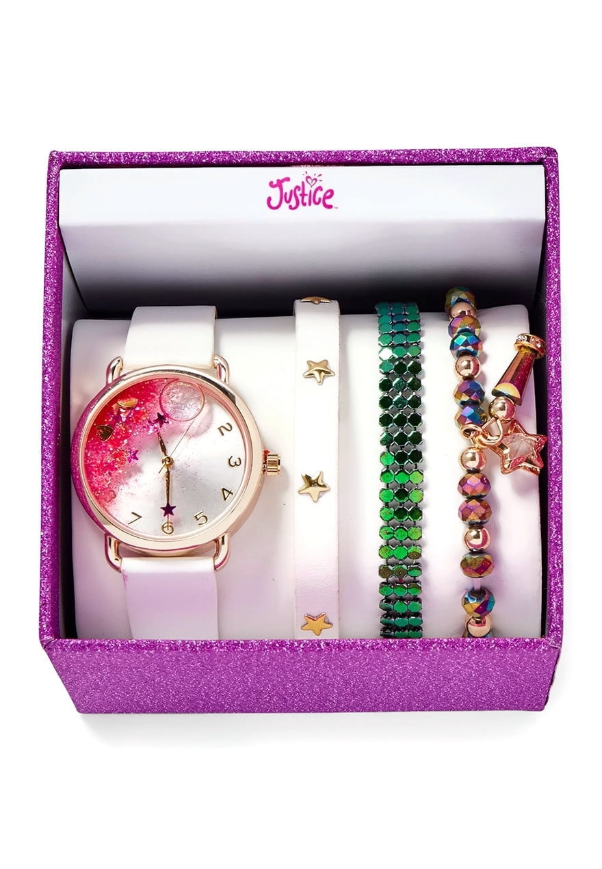 Justice Stars Watch & Bracelet Set
