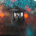 thumbnail image 2 of Faro LED con energía solar, lámpara, estatua impermeable, luces giratorias para decoración al aire libre de jardín, negro, 2 of 5