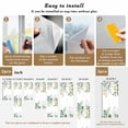 thumbnail image 6 of Eucalyptus Leaf Window Privacy Film Green Plant Country Farm Decorative Glass Window Film UV Blocking Static Cling Non-Adhesive Sticker Covering for Home Door 35.4x78.7 inches, 6 of 7