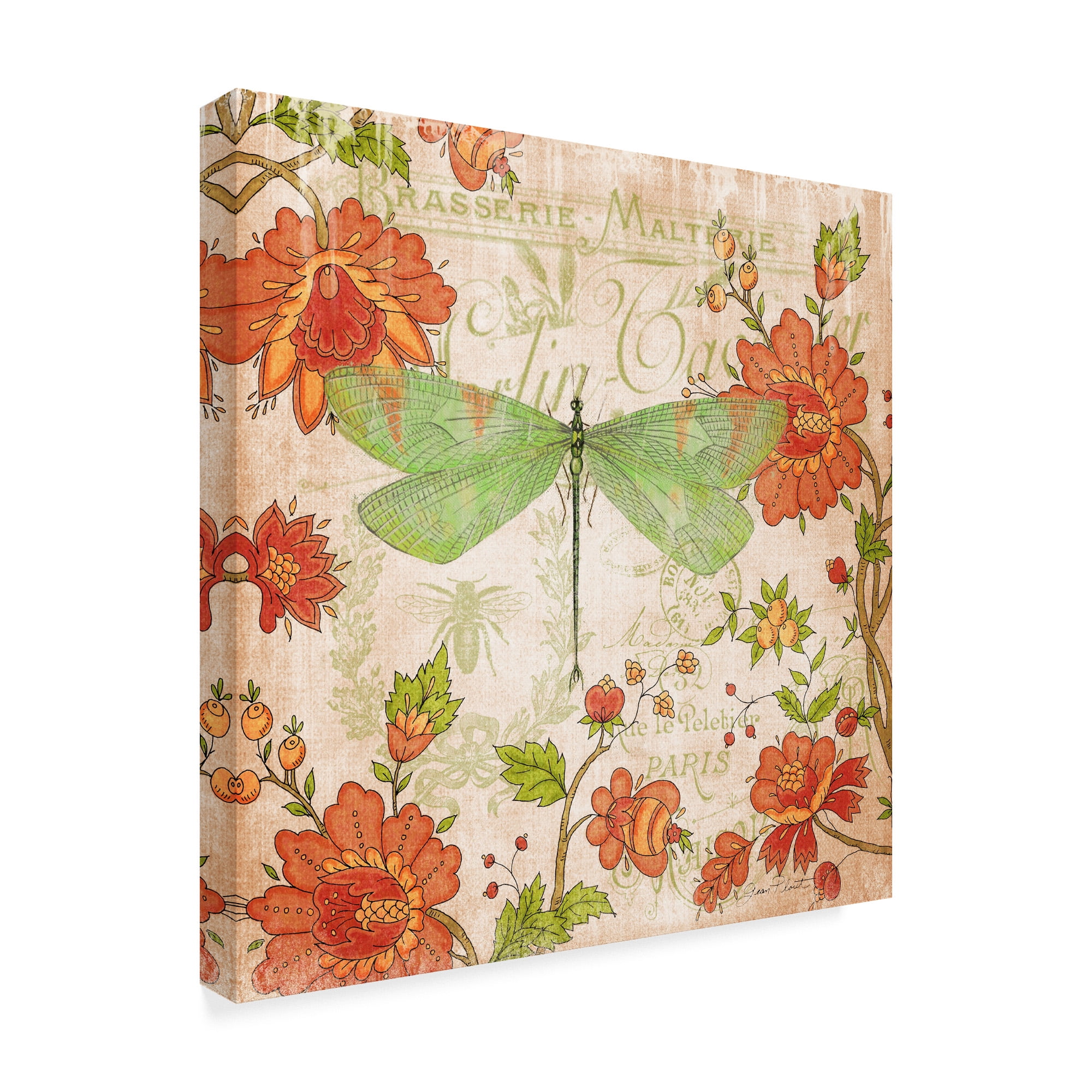 Trademark Fine Art 'Jardin De Luxe 2' Canvas Art by Jean Plout