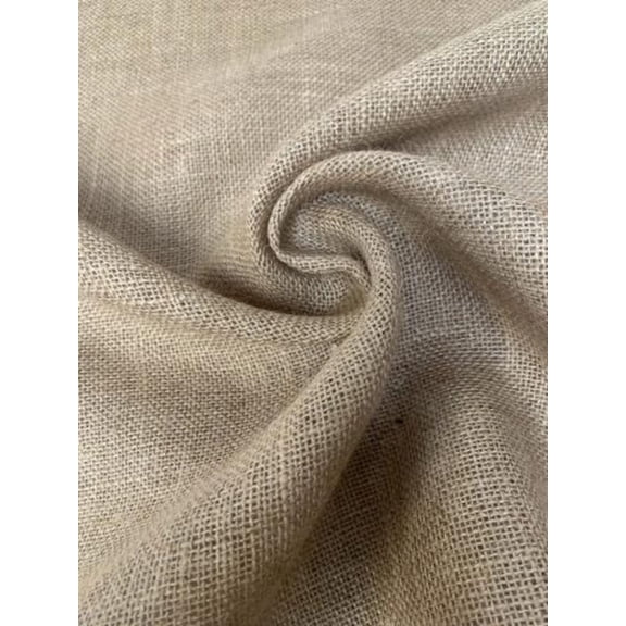 Burlap Fabrics Burlap by the Yard - 18 Inch Wide Natural Jute Hessian Fabric