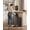 Brown, variant on SONGMICS Trash Can, 2 x 8 Gallon (2 x 30 L) Double Compartment Garbage Can for Recycling, Stainless Steel, with 15 Liner Bags, Almond Color