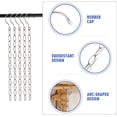 thumbnail image 3 of Percha para ahorrar espacio en el armario, 5 piezas (longitud 50 cm), organizador de armario de metal, cadena colgante de almacenamiento de espacio inteligente, percha mágica para ropa, organizador de, 3 of 5