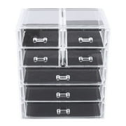 7 Grid Acrylic Makeup Organizer Drawer Simple Stylish Cosmetic Storage Box Display Cabinet Large Make Up Case