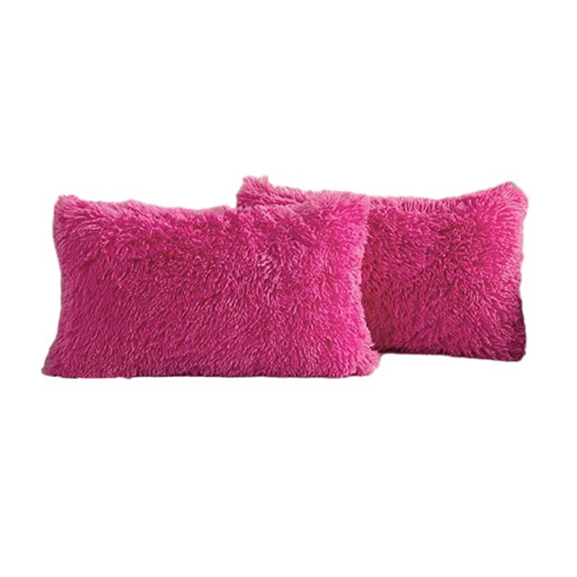 Bearachild Funda de almohada hipoalergénica de poliéster, 2 uds., para dormir sin alergias, funda de cojín suave y cómoda Juegos de cama Rosa roja