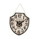 thumbnail image 2 of Reloj de pared de madera con números arábigos para decoración Blanco, 2 of 9