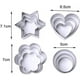 thumbnail image 2 of Juego de 12 Cortadores de Galletas de Corazón, Cortadores de Galletas de Metal, Cortadores de Galletas de Acero Inoxidable, Cortadores de Galletas de Dulce de Azúcar, Corazones de Chocolate, Estrellas, 2 of 5