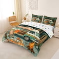 thumbnail image 2 of Catabedysis Retro Camper Bedding,Colorful Camp Print Duvet Cover Full For Boys,Multicolor,Polkadot Reversible,3-Piece,1 Duvet Cover and 2 Pillowcases, 2 of 6