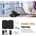 thumbnail image 2 of ProCase Universal Hard EVA Case, Shockproof Durable Travel Carrying Case Organizer Bag Storage Protective Box, with Mesh Pockets for Small Electronics and Accessories –Black, 2 of 5