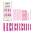 thumbnail image 4 of ibcccndc Press-on False Nail Kit Bright Color Trapezoid Shape Nail Art Tips Tools, 4 of 8
