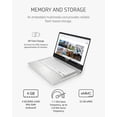 thumbnail image 3 of HP Chromebook 14 Laptop, Intel Celeron N4020, 4 GB RAM, 32 GB eMMC, 14” HD Micro-Edge Display, Chrome OS, Thin & Portable, 4K Graphics, Snow White Keyboard (14a-na0023nr, 2021, Ceramic White), 3 of 8