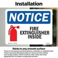 thumbnail image 3 of Fire Extinguisher Inside With Symbol OSHA Notice Vinyl Decal Label 7 Inch x 5 Inch - 5 Pack, 3 of 6