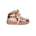 thumbnail image 2 of New Women Cape Robbin Polo-5 Metallic Leatherette High Top Creeper Sneaker, 2 of 5