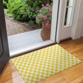 thumbnail image 2 of Yellow and White Checkered Pattern Door Rugs,Washable Non Slip Door Mats Indoor,Decorative Door Mats,Entry Mat Indoor for Entrance,Bedroom,Kitchen,Bathroom,17"x30", 2 of 6