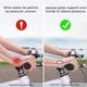 thumbnail image 4 of Advancent Mangos cómodos negros a prueba de golpes para bicicletas, paseos suaves durante todo el día, mangos ergonómicos para bicicleta Ciclismo 2 corto, 4 of 6