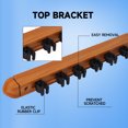 thumbnail image 4 of GSE Games & Sports Expert 6/8/12 Wall Mounted Billiard Cue Rack. Pool Cue Stick Rack with Screw Fitting for Game Room, Home, Bar - 8 Cue Oak, 4 of 8