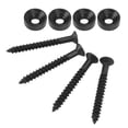 thumbnail image 2 of Guitar Neck Screws, 4 Sets Guitar Neck Joint Bushing Set Metal Ferrule Bolt Guitar Neck Shims Guitar String Ferrules with Screw Accessory for Electric Bass, 2 of 7