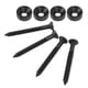 thumbnail image 1 of Juego de casquillos para articulación de mástil de guitarra - Perno de virola de metal con accesorio de tornillo (4 juegos) - Bajo eléctrico (negro), 1 of 10