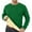 Green, variant on Men's Warm Thickened Wool Base Layer Crewneck Sweatshirt Long Sleeve Comfortable Top
