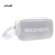 thumbnail image 1 of Wosthever Bolsa de almacenamiento de viaje para mujer de PU, organizador de artículos de aseo, bolsa de cosméticos de PVC impermeable, bolsa de Almacenamiento y organización del hogar Blanco S, 1 of 6