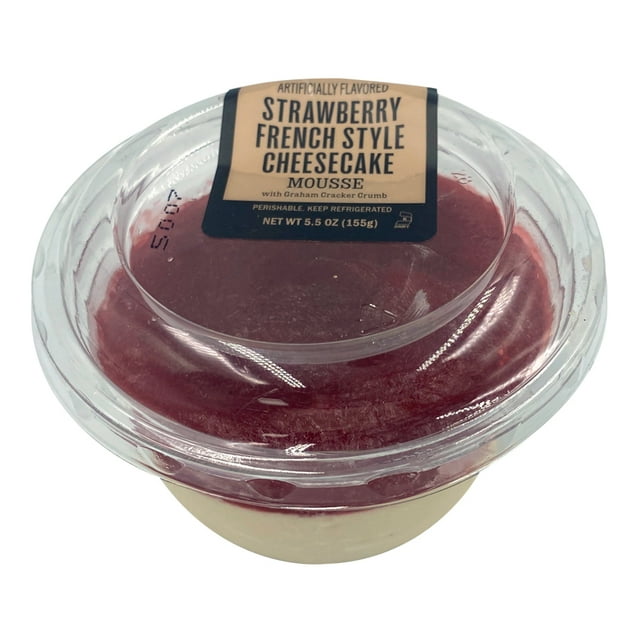 Mousse de queso con galleta Marketside sabor fresa 148g