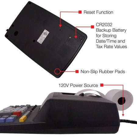 SHARP EL2196BL Standard Function Calculator, White