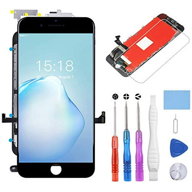 Yplang Screen Replacement For Iphone 7 Black 4 7 Inch Lcd Display Compatible 3d Digitizer Touch Screen With Assembly Full Repair Kit Walmart Com