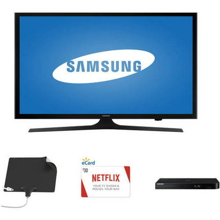 Samsung 50; 1080p LED HDTV, Blu-Ray Player with Smart Hub, Netflix Gift Card, Mohu Ultimate Antenna Bundle - Cut the Cable