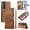 Brown, variant on Leather Case For Samsung Galaxy A57 5G 6.7",Embossed Totem Wallet With Card Holder,Wristband, Shockproof Kickstand Magnetic Cover,Black,For Galaxy A57 5G