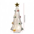 thumbnail image 3 of Christmas Tree Plastic Decorative LED Light - Battery Operated Glowing Holiday Tabletop Lighted Ornament, Xmas Tree Night Light for Indoor Decor, 3 of 8