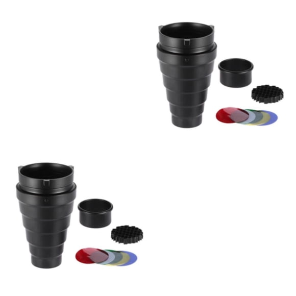 Sidaley Snoot cónico de aleación de aluminio para Bowens Mount Flash Speedlite Tipo 1 2Conjunto