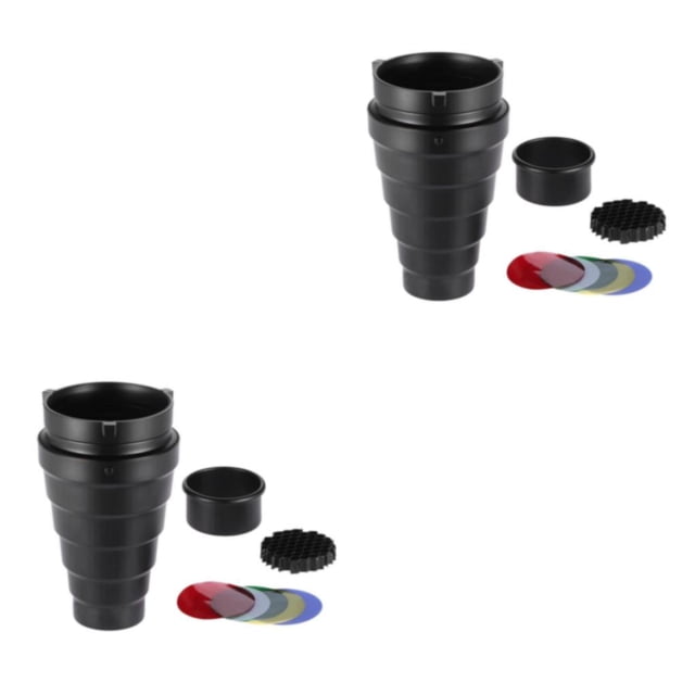 Sidaley Snoot cónico de aleación de aluminio para Bowens Mount Flash Speedlite Tipo 1 2Conjunto