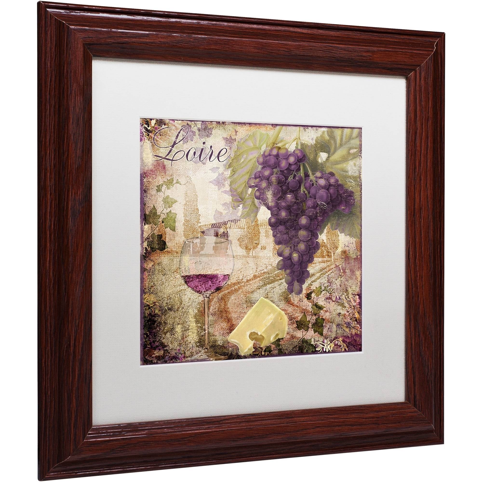 Trademark Fine Art "Wine Country II" Canvas Art by Color Bakery White Matte, Wood Frame