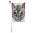 thumbnail image 1 of LADDKE Painting Cat Pink Ears Outline Emblem Portrait Abstract Sketch Jewelry Garden Flag Decorative Flag House Banner 28x40 inch, 1 of 2