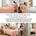 thumbnail image 6 of Southshore Fine Linens Vilano Extra Deep Pocket 6-Piece Sheet Set, 110 GSM Microfiber, 21-Inch Deep Pocket, 1 Fitted Sheet, 1 Flat Sheet, 2 Pillowcases, Blush, Twin XL, 6 of 9