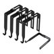 thumbnail image 5 of 5 perchas para cubículos, divisorias, negras, fáciles de instalar, para colgar abrigos, ganchos de pared y cuadros para exteriores sobre, 5 of 9