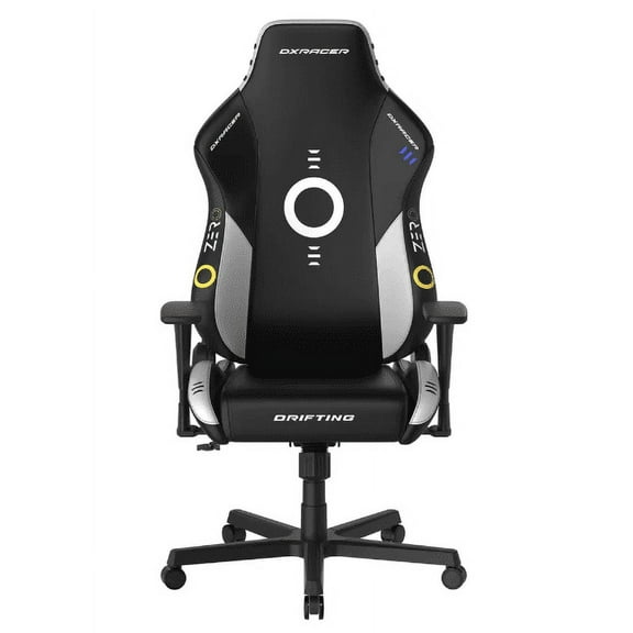 DXRacer Drifting Gaming Chair - Reclining Ergonomic Computer Office Chair with Lumbar Support & Head Pillow - Racing Computer Gamer Gaming Chair Recliner For Adults Teens, Regular L, ZERO