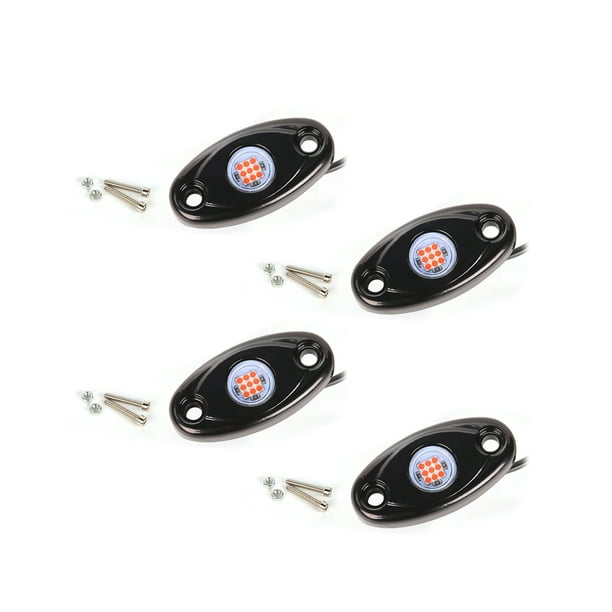 Speravity 4 Uds luces de chasis impermeables LED neón debajo del coche luz brillante alto brillo portátil Trail Rig lámpara Underglow Bar Type5 NO5