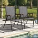 thumbnail image 1 of Costway Conjunto de 2 Sillas Plegables para Patio con Apoyabrazos Sillas de Comedor Portátiles para Terraza Piscina Jardín 64 x 58 x 91 cm, 1 of 10