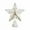 Silver, variant on Gold Christmas Tree Topper,9.84×7.87inch Hollow-Out Star Tree Topper with Warm White Lights,Pre-lit 5 Point Star Treetop,Lighted Wire Star with Lights for Christmas Tree Home Decoration