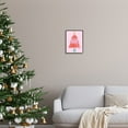 thumbnail image 2 of Merry & Bright Typography Pink Christmas Tree Pattern Inspirational Graphic Art Framed Art Print Wall Art, 2 of 5