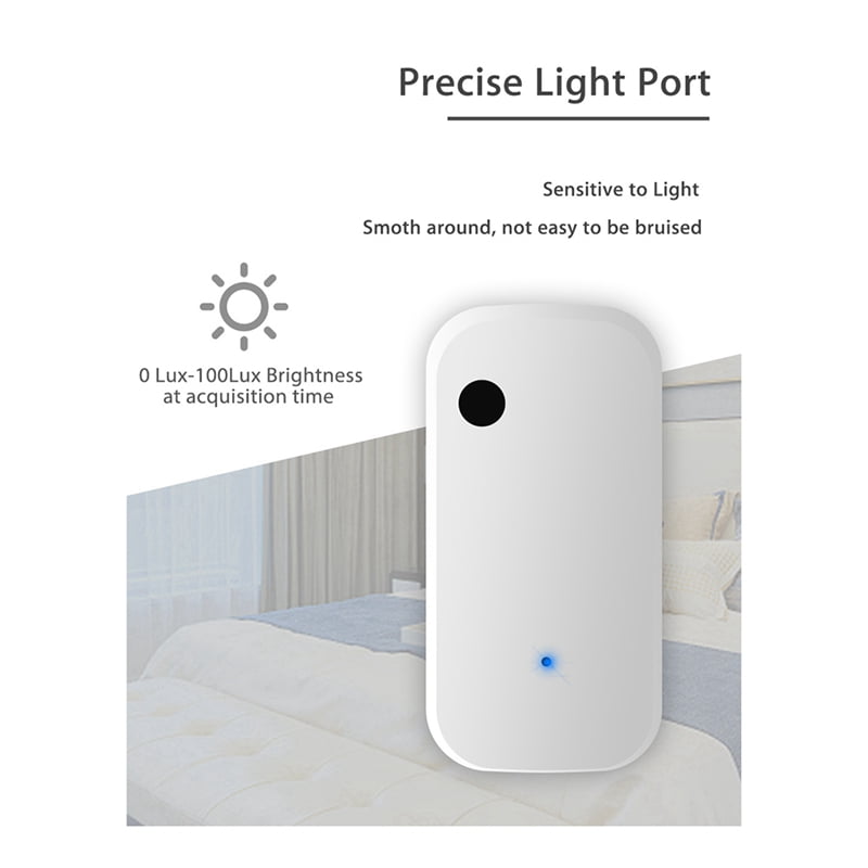 2X Tuya ZigBee Light Sensor Smart Home Illumination Sensor APP Linkage Control Brightness Detector